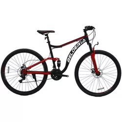 cumpără Bicicletă Belderia Camp XC 200 Doube Suspension R29 GD-SKD Black/Red în Chișinău 