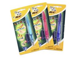 Stilou BIC Easy Clic + rezerva, albastru