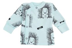 купить Детская одежда Minikin 242200362 Hedgehog Распашонка голубой с рисунком 1-3мес (62см) в Кишинёве 