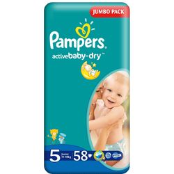Pampers Подгузники Jumbo 5 11-18 kг, 58 шт