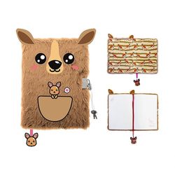 cumpără Carnet St.RIGHT 57898 Agenda cu lacat, A5, 96foi, 3D My Little Friend Kangaroo, coperta plus în Chișinău 
