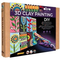 купить Набор для творчества Okto 10047 Tablou 3D cu plastilină aerată Air Clay 30x30сm: Patchwork Garden в Кишинёве 