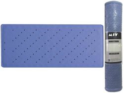 Коврик для ванны 35X75cm MSV голубой, резиновый