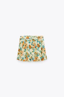 Pant.scurti ZARA Galben cu imprimeu 2183/248/300