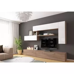 cumpără Set mobilă living Indart Livingul Kubo 06 (300x43x210) în Chișinău 