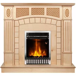 купить Камин электрический ArtFlame Amsterdam wood & Gala silver в Кишинёве 