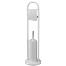 купить Держатель бумаги Hydro S 0430062 + perie WC cu suport, alb в Кишинёве 