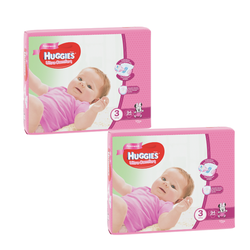 1 Set 2 pachete scutece Huggies Ultra Comfort pentru fetiţă 3 (5-9 kg), 2x94 buc.