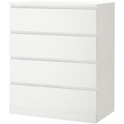 cumpără Comodă Ikea Malm 4 sertare 80x100 (Alb) în Chișinău 