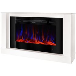 купить Камин электрический ArtFlame Bernard mini & Adeli, 725x1215x300 mm, Alb в Кишинёве 