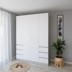cumpără Dulap Smartex (15924) N17 160cm Alb+Kashemir în Chișinău 