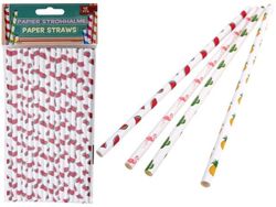 Set paie pentru cocktail din hartie 16buc, 19.5cm
