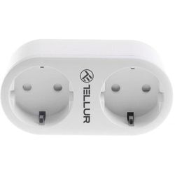 cumpără Priză electrică Tellur TLL331061 WiFi, 2 porturi EU, White în Chișinău 