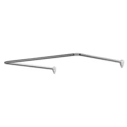 купить Карниз для ванной Bisk 00081 Bara trilaterala p/u perdea de dus, extensibila, 90x90x90cm/ 20mm, crom, в Кишинёве 