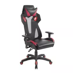 купить Офисное кресло Brateck CH06-8, Black/Red Lumi Gaming в Кишинёве 