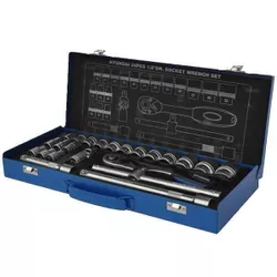 cumpără Set de unelte de mână Hyundai HY-59672 Trusa chei tubulare 1/2 (24buc) în Chișinău 