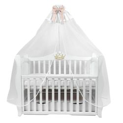 купить Кроватка PernaMea Baldachin Royal Roz (PM.101635/2) в Кишинёве 