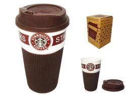 Термостакан с силиконовой крышкой 400ml "To Go"