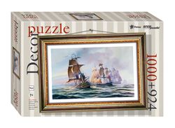 Mozaic „puzzle” 1000 + cadru „Sea Battle” (puzzle plastic), cod 40803
