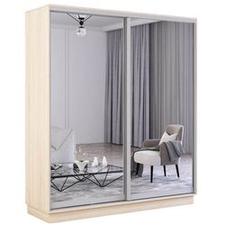 cumpără Dulap Mobildor-Lux Fox uși glisante din oglinzi (170x60x200H cm) Sonoma în Chișinău 