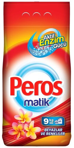 Универсальный стиральный порошок для автоматической стирки PEROS 9кг. White & Colors