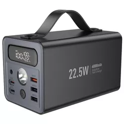 cumpără Acumulator extern USB (Powerbank) Hoco J138 Distant 22.5W+PD20W+DC12V Black în Chișinău 