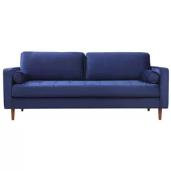 cumpără Canapea Trendy Roma Albastru Marin, 90x70x215cm (3 locuri) în Chișinău 
