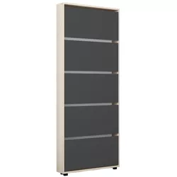 купить Полка для обуви Mobildor-Lux Leo Slim 70x16x203H cm Sonoma/Anthracite в Кишинёве 