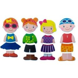 cumpără Jucărie de baie Nuby NV08003 Одень меня Girl,(12+) în Chișinău 