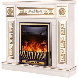 cumpără Șemineu electric ArtFlame Versailles gold & Meridian, 1020x1100x300 mm, Fildeş în Chișinău 