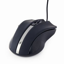 Mouse Gembird MUS-GU-02, Laser, 800-2400 dpi, 6 buttons, Ambidextrous, Black, USB
