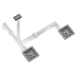 cumpără Sifon pentru chiuvetă bucătărie Helika-AquaSanita AQ-008H Stainless Steel + Plastic în Chișinău 