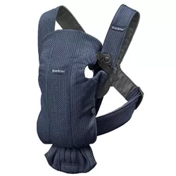 купить Кенгуру BabyBjorn 021008E1 Mini Navy Blue cu pozitii multiple de purtare, 3D Mesh в Кишинёве 