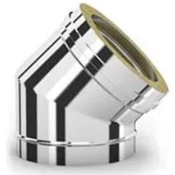 cumpără Coș de fum miscellaneous Cot inox izolat 45° d.180-230 în Chișinău 