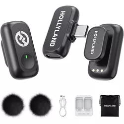 cumpără Microfon Hollyland LARK A1 Mini DUO USB-C (Black) în Chișinău 