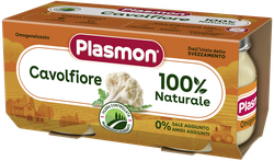 Пюре PLASMON цветная капуста (6 мес), 2x80 г