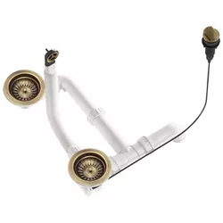 купить Сифон для кухонной мойки Helika-AquaSanita AQ-003V Pirite в Кишинёве 