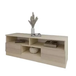 cumpără Comodă TV Smartex (16344) Т6 140cm TV Ivory+Stejar Deschis în Chișinău 