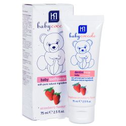 Pasta de dinti Baby Coccole cu gust de capșuna (12+ luni) 75 ml