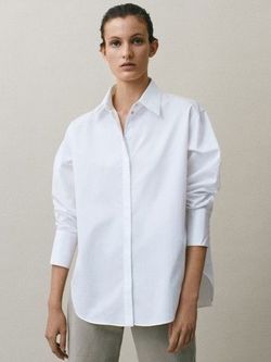 Блуза Massimo Dutti Белый 5137/530/250