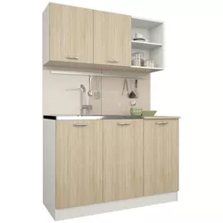 купить Мебель для кухни Haaus Ara 1.2m (White/Sonoma Oak) в Кишинёве 