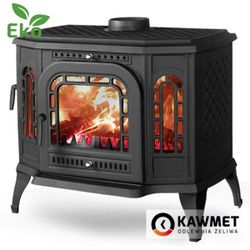 Печь чугунная KAWMET P7 LB/PB EKO 10,5 kW - дверцы с левой/правой стороны