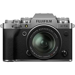 купить Фотоаппарат беззеркальный FujiFilm X-T4 silver/XF18-55mm Kit в Кишинёве 