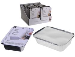 Forme din aluminiu cu capac EH 4buc, 25.5X19X7cm