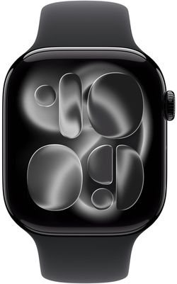 купить Смарт часы Apple Watch Series 11 GPS 42mm Jet Black Aluminium Case with Black Sport Band - S/M MEQT4ET/A в Кишинёве 