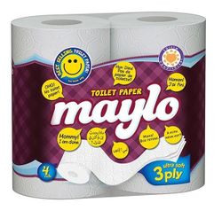 Туалетная бумага MAYLO 3 слоя 19м*4