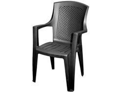 Стул пластиковый для террасы 58X57X92cm, черный