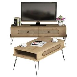купить Стенка Trendy Ekol Дуб (комплект мебели для гостиной) (GTR001261) в Кишинёве 