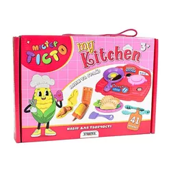 купить Набор для творчества Strateg 57146 Set de modelat Мистер тесто My Kitchen, 41buc в Кишинёве 