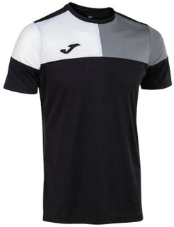 купить Одежда для спорта Joma Crew V Short Sleeve T-Shirt Black Grey White (XL) 103084.111 в Кишинёве 
